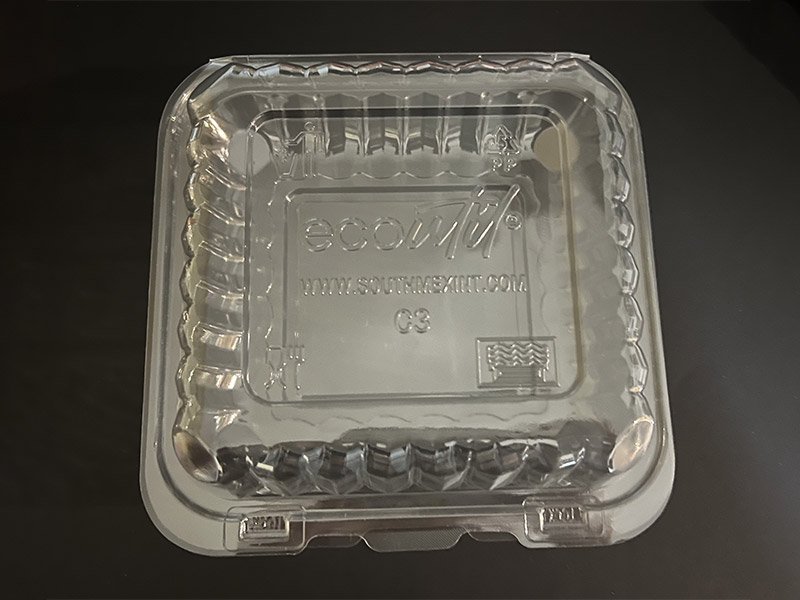 23 8inch Single Comp PET Clamshell Container - Image 1